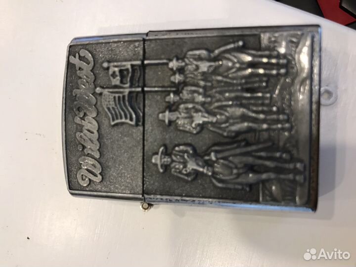Зажигалка zippo оригинал бу wild west 2001