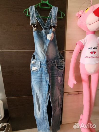 Комбинезон джинсовый для девочки 134