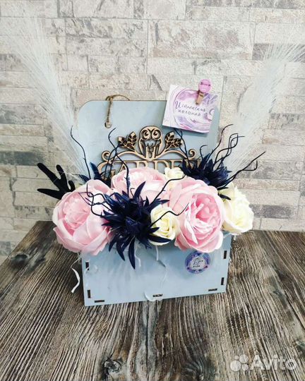 Букеты из мыльных цветов Интерьерные букеты
