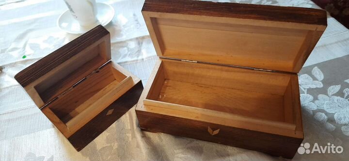 Шкатулки СССР деревянные