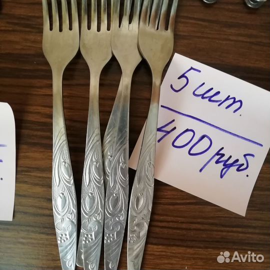 Ложки, вилки, ножи. Нержавейка. СССР