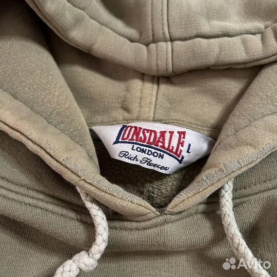 Худи Lonsdale Big Logo Vintage Distressed Оригинал