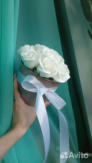 Букет из мыльных роз