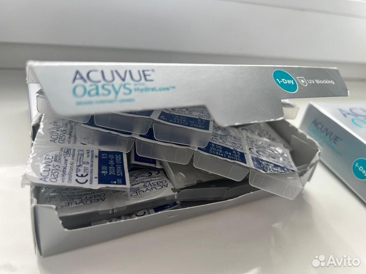 Контактные линзы acuvue oasys 1-Day, R 8,5, D -8