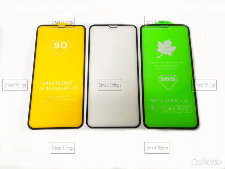 Стекло защитное на iPhone всех моделей