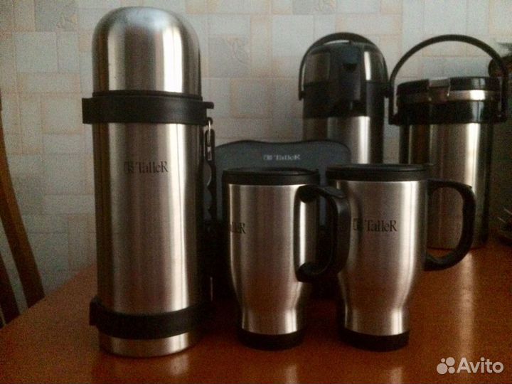 Термос нерж. (набор) с термокружками