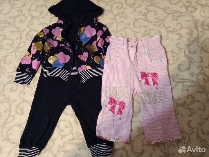 Пакет вещей на девочку от 8 месяцев до 2 лет