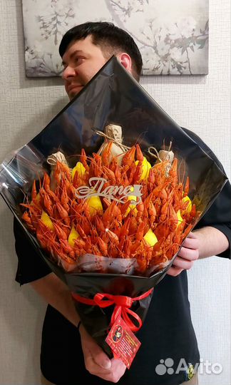 Мужской букет из раков