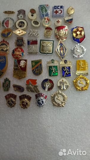 Значки СССР новые 50шт. Цена за всё