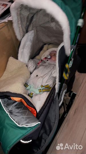 Зимний конверт в коляску санки Womar Zaffiro