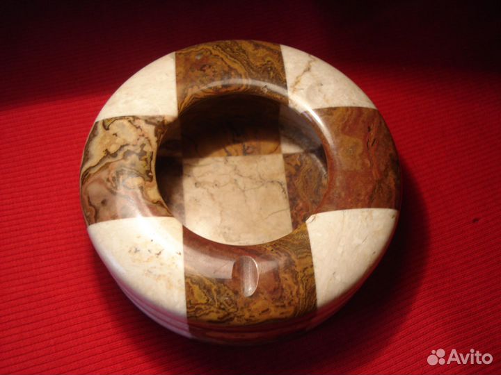 Пепельница Оникс Шахматы Натуральный Камень