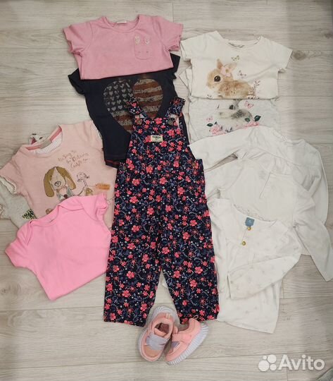 Детские брендовые вещи пакетом для девочек 86 92