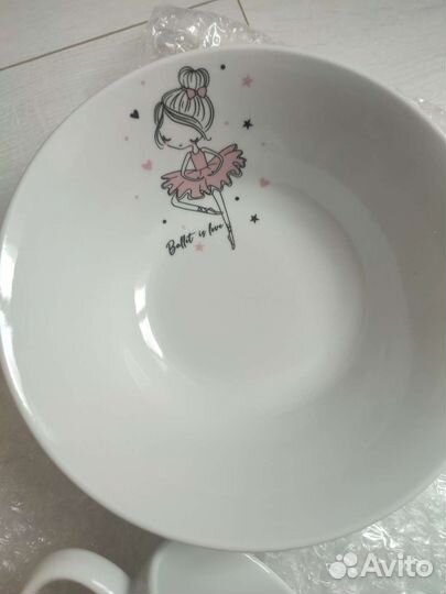 Набор детской посуды новый