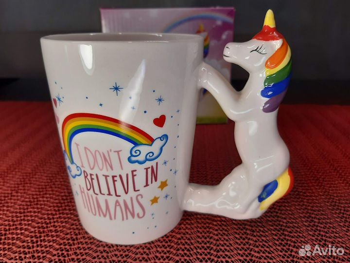 Кружка 300 мл Радужный единорог