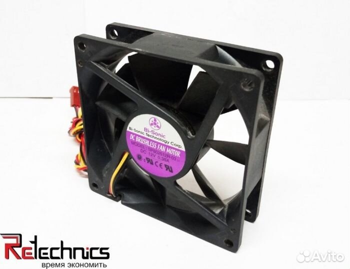 Вентилятор 80x80x25 DC 12V 0.3A Bi-Sonic SP802512