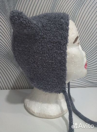 Чепчик - шапка с ушками мишки