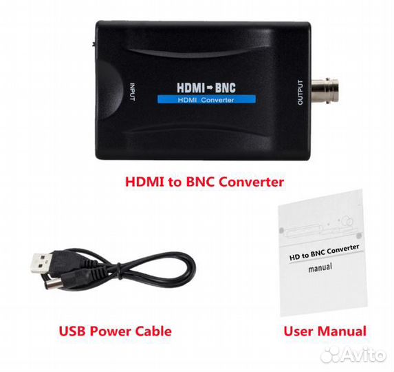 Конвертер BNC-hdmi и hdmi-BNC HD 1080P/720P