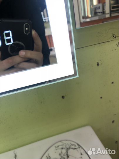 Зеркало шкаф с подсветкой в ванну Дориан