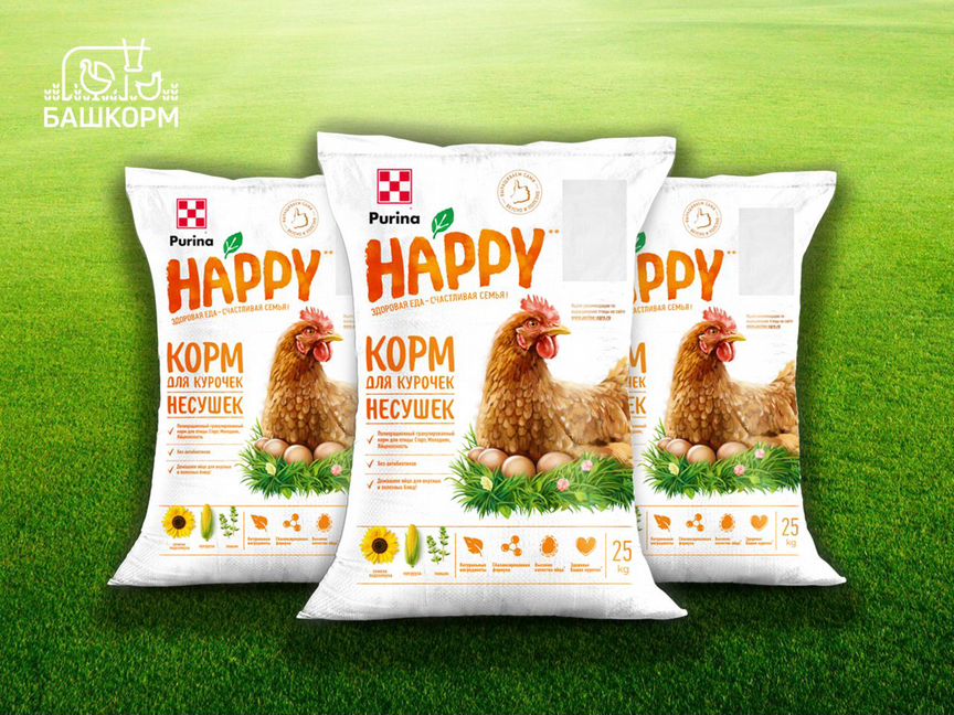 Комбикорм для кур-несушек Purina Happy