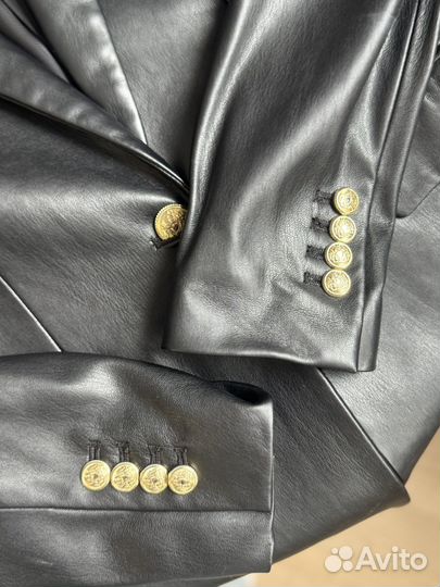 Кожаная пиджак zara оригинал