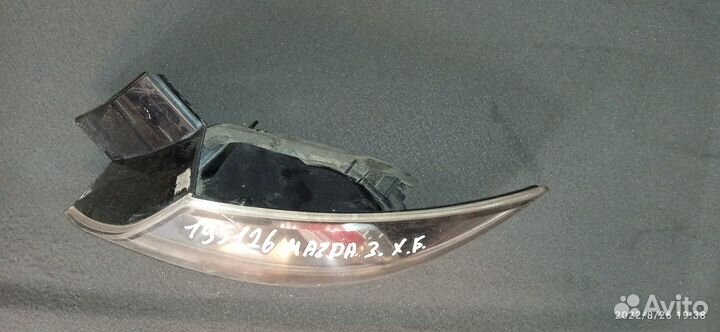 Фонарь задний наружный правый, Mazda 3 2002-2009