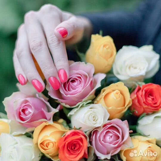 25 роза микс 40см Кения