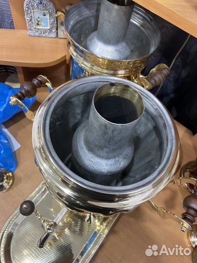 Самовар рюмкой, с подносом