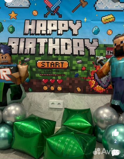 Плакат Майнкрафт для фотозоны