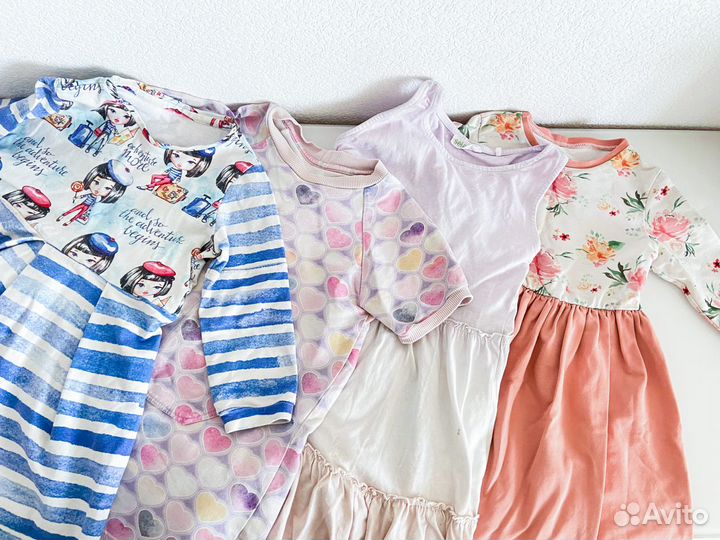 Вещи пакетом для девочки на рост 85-100