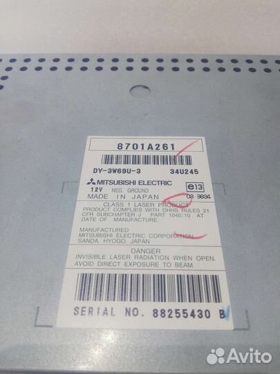 Продам штатную магнитолу для митсубиси аутлендер