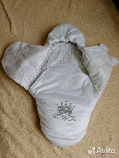 Конверт кокон на выписку для новорожденных