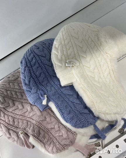 Шапка ушанка женская