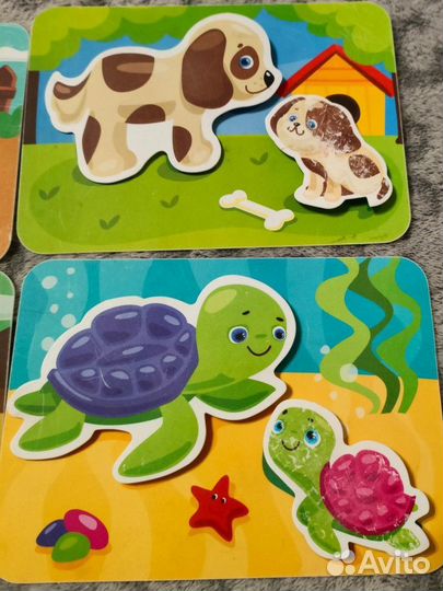 Развивающая игра пластик на липучках