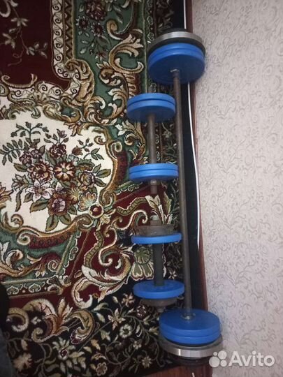 Штанга с блинами бу