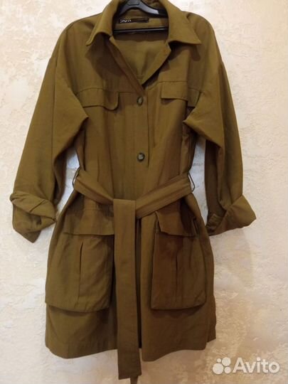 Тренч zara летний L