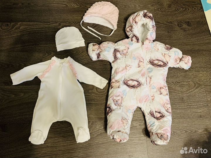 Комплект на выписку зимний для девочки