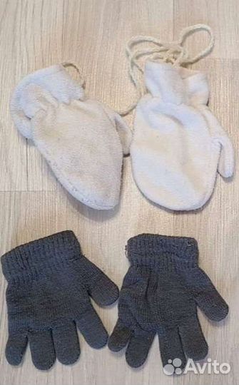 Детские варежки перчатки на 1,5 года