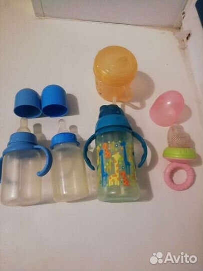 Бутылочки для питания, для чая, воды/сока. Ниблер