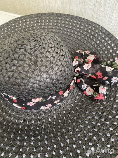 Стильная шляпа женская соломенная новая