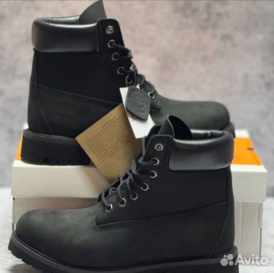 Ботинки Timberland чёрные демисезонные