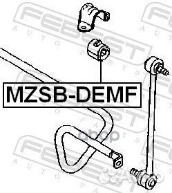 Втулка стабилизатора перед прав/лев mzsbdem