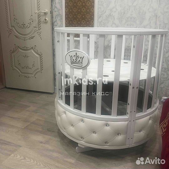 Кроватка круглая трансформер