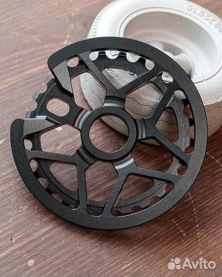 Передняя звезда для велосипеда BMX с гардом чёрная