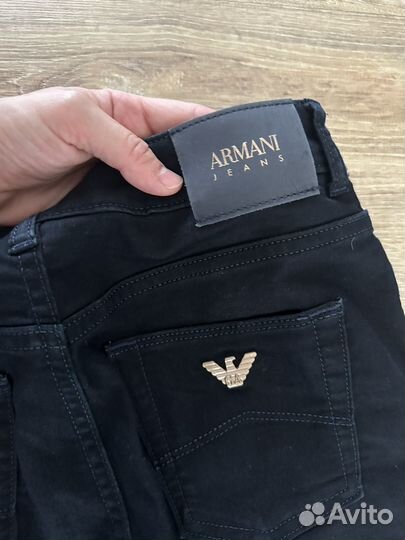 Брюки armani джинсовые