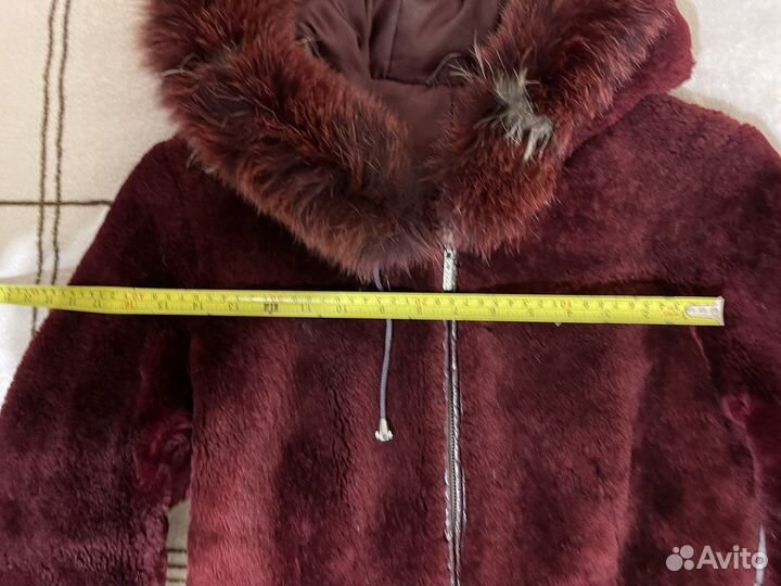 Куртка зимняя натуральный мех р. 44