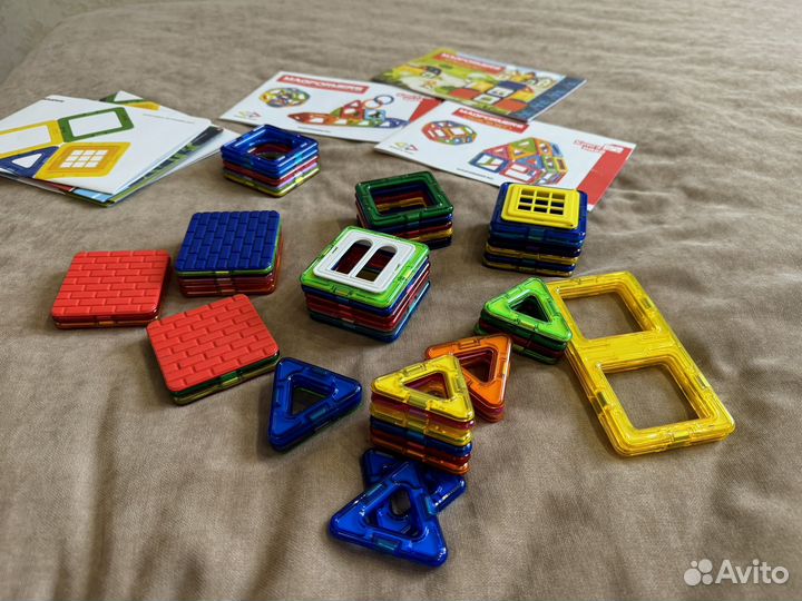 Магнитный конструктор magformers 2 набора пакетом