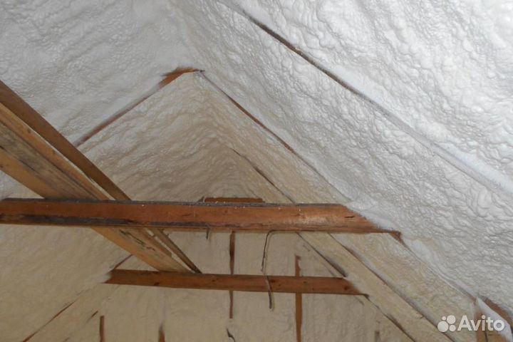 Напыление ппу утепление кровли / перекрытий