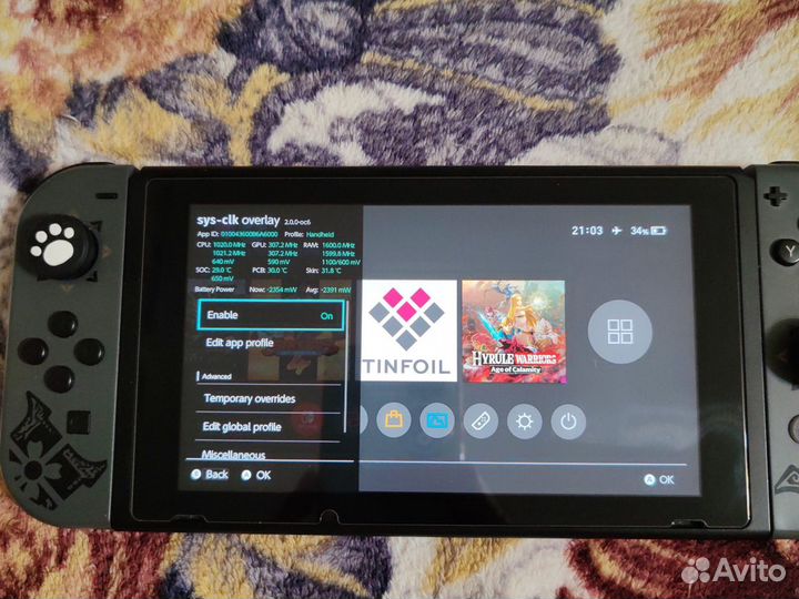 Nintendo switch rev 2 прошитая 512gb