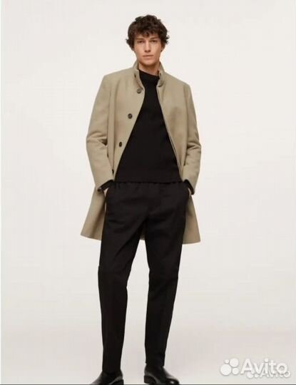 Пальто мужское mango шерсть, размер М
