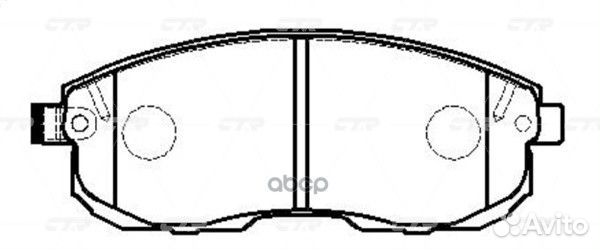 Колодки передние CKN15 CTR GK0730 Nissan Tiida
